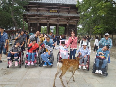 奈良公園にて